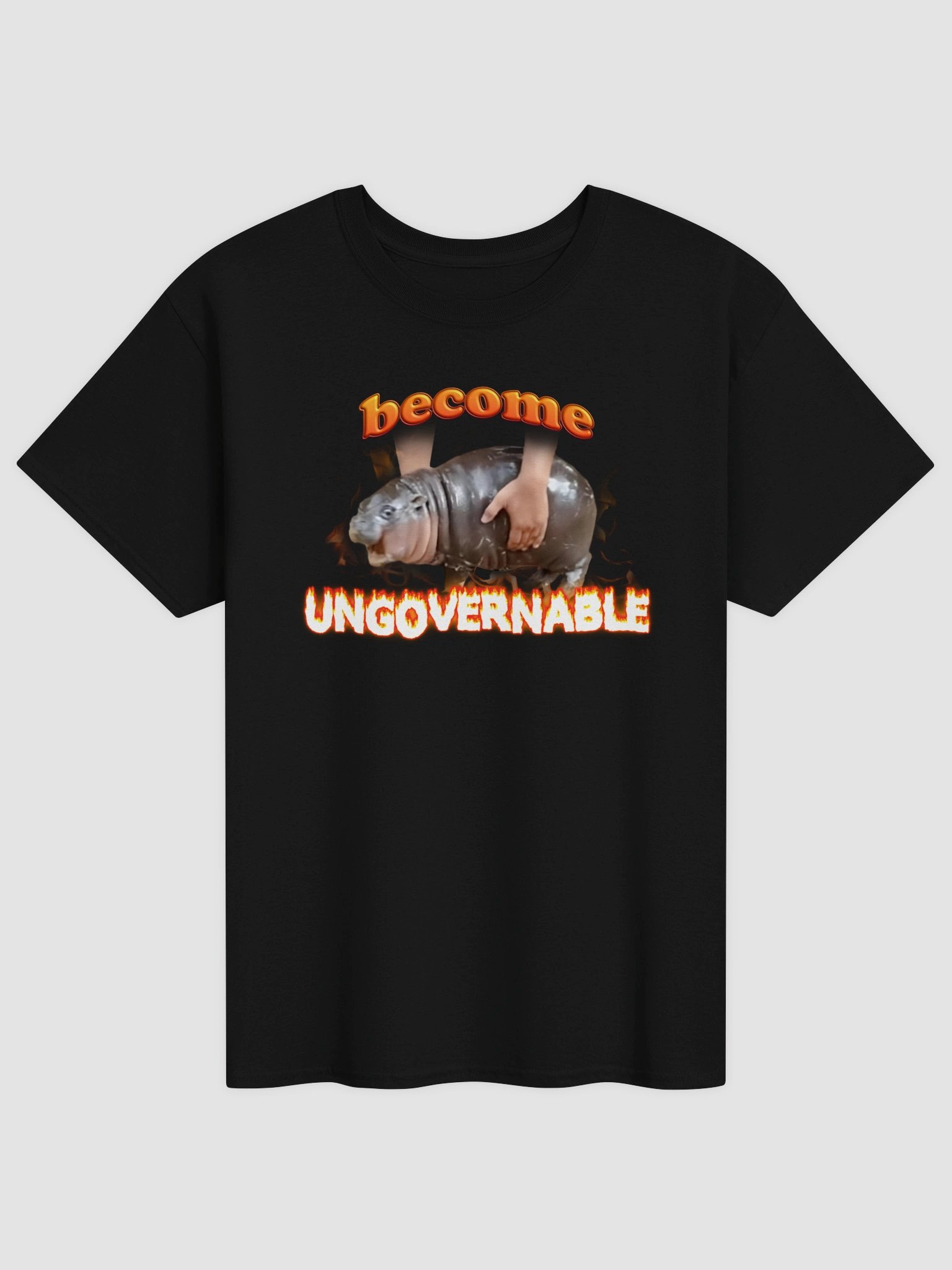 Moo Deng "Become Ungovernable" T-shirt product image (17)