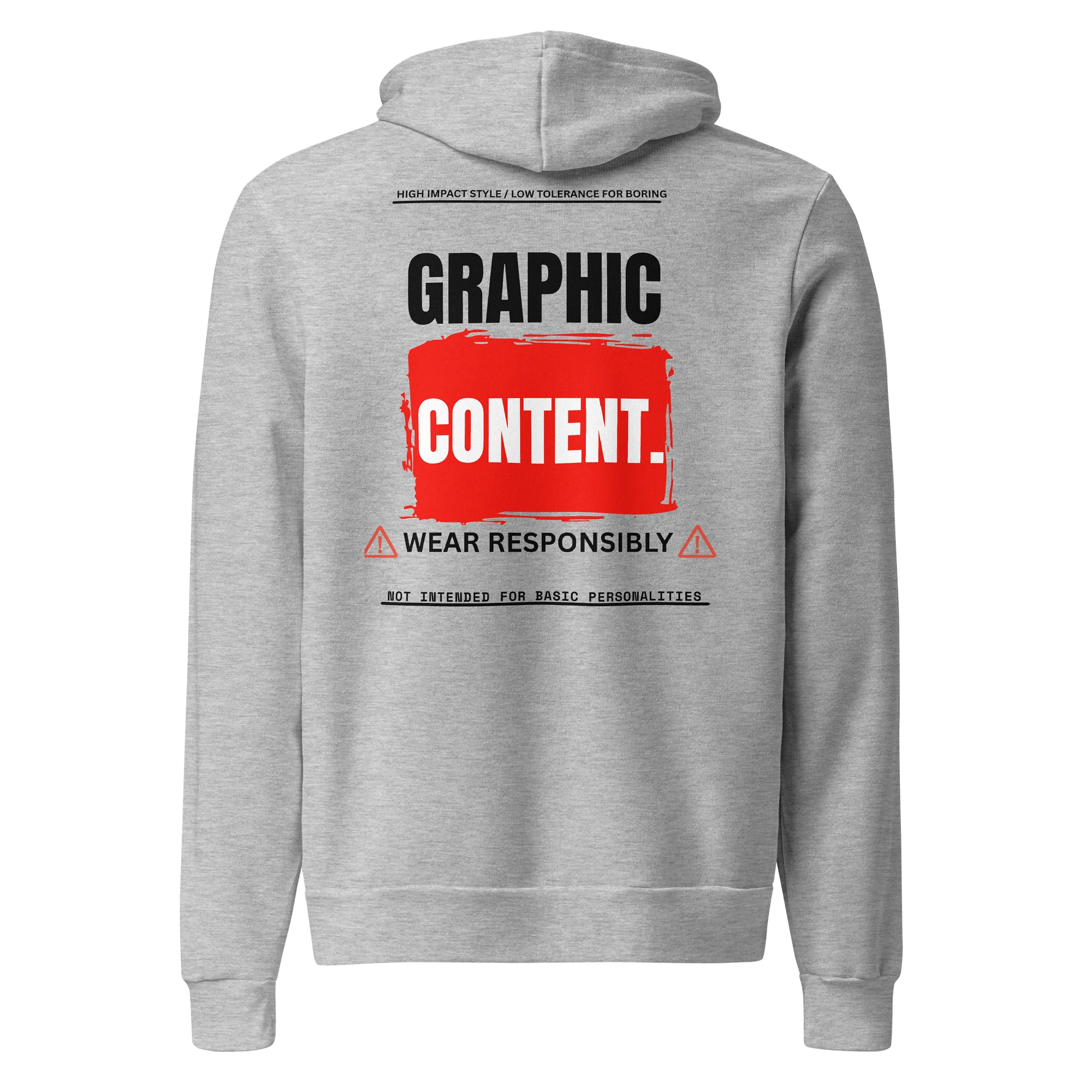 Graphic Content. Wear Responsibly Hoodie ⚠️ product image (4)