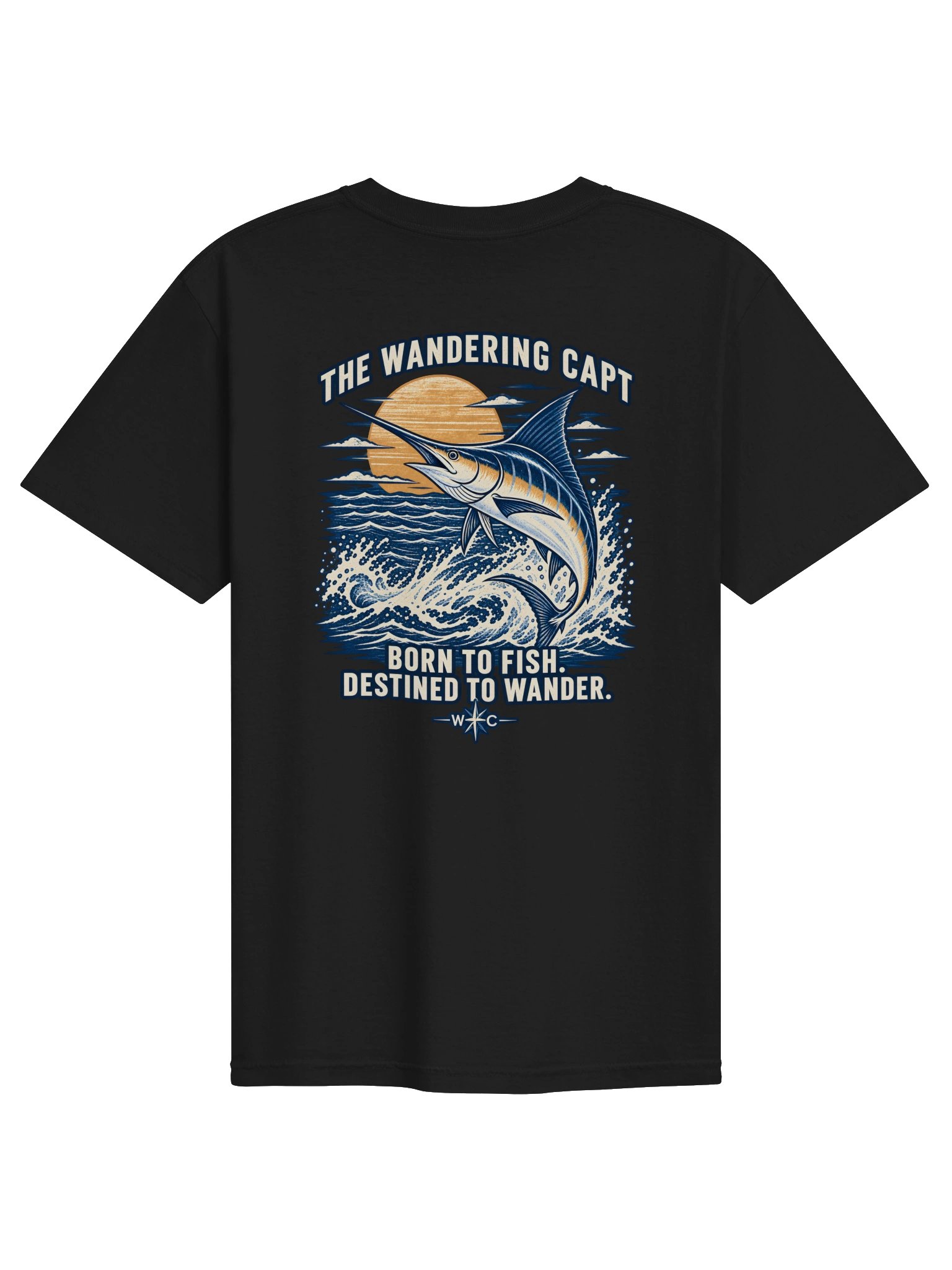Born to Fish, Destined to Wander Tee product image (1)