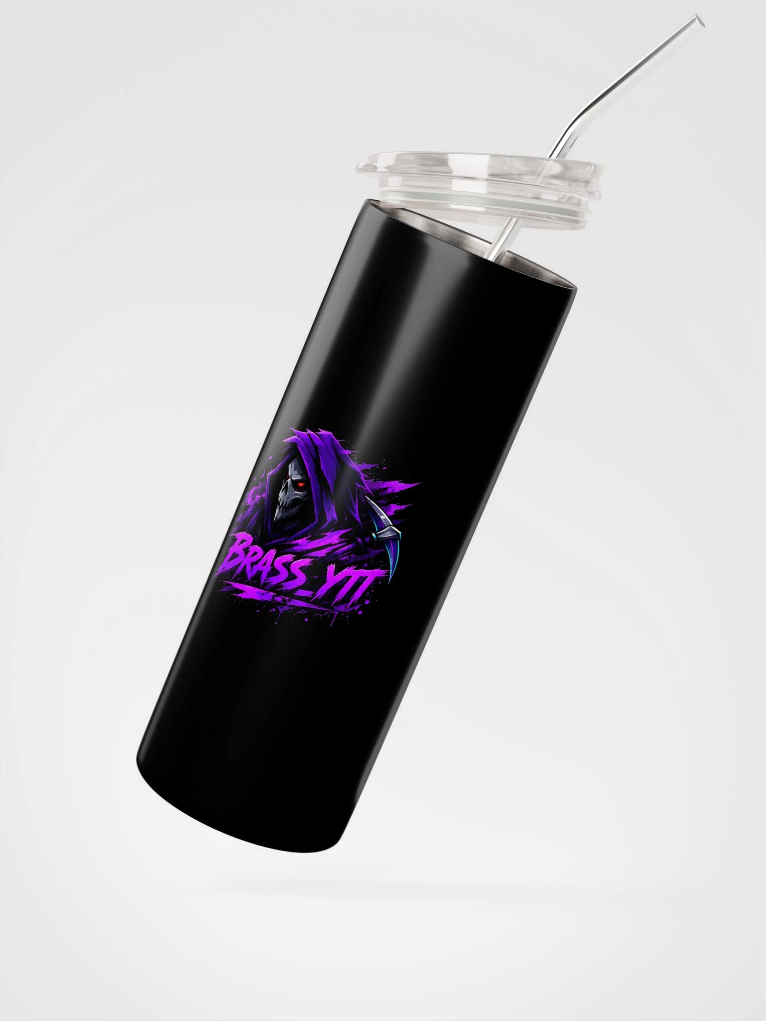 BRASS_YTT Stainless Steel Tumbler with Straw | Motiv 1 product image (3)