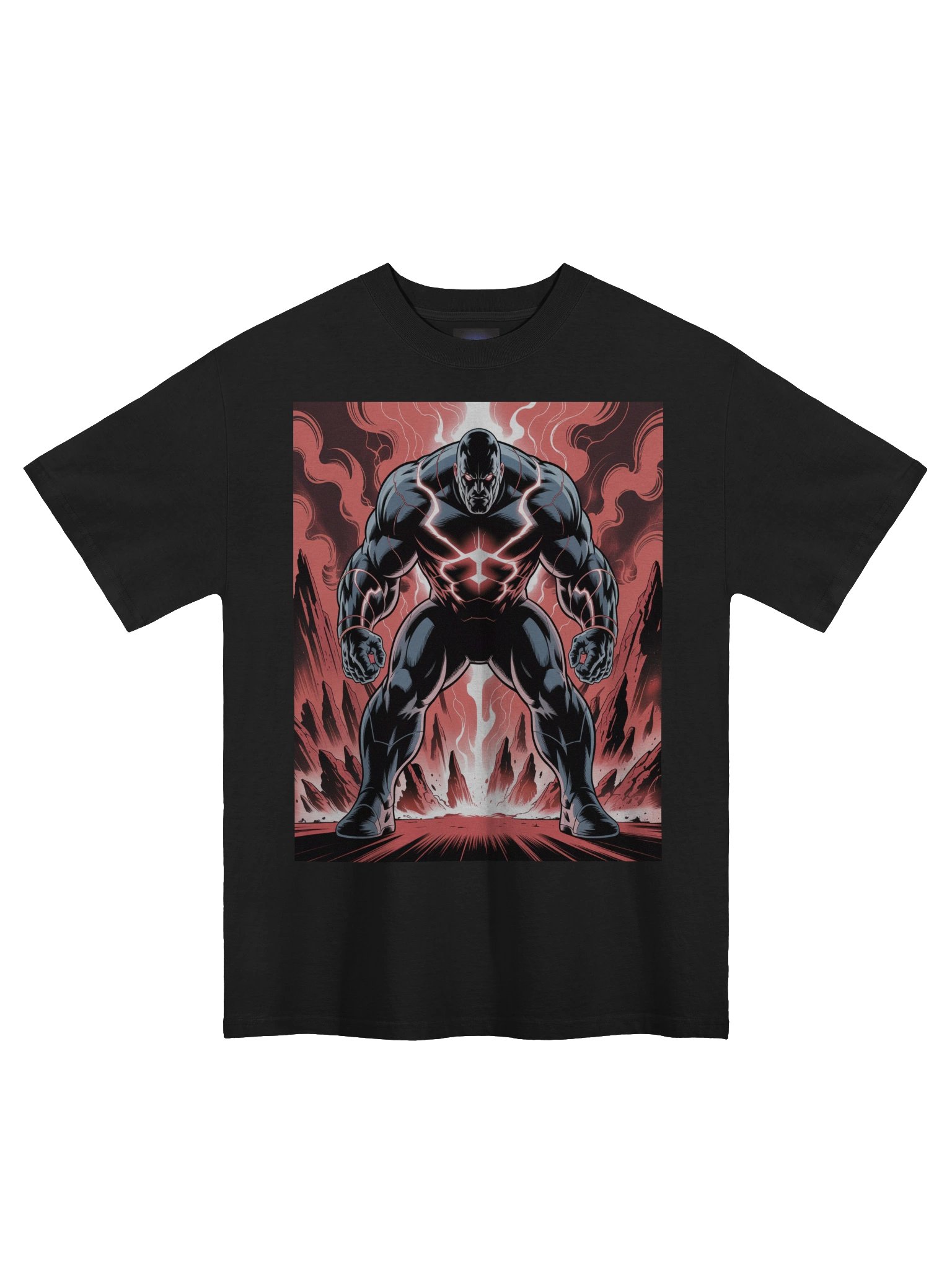 Apokolips Tyrant: Darkseid Oversized Faded T-Shirt product image (3)