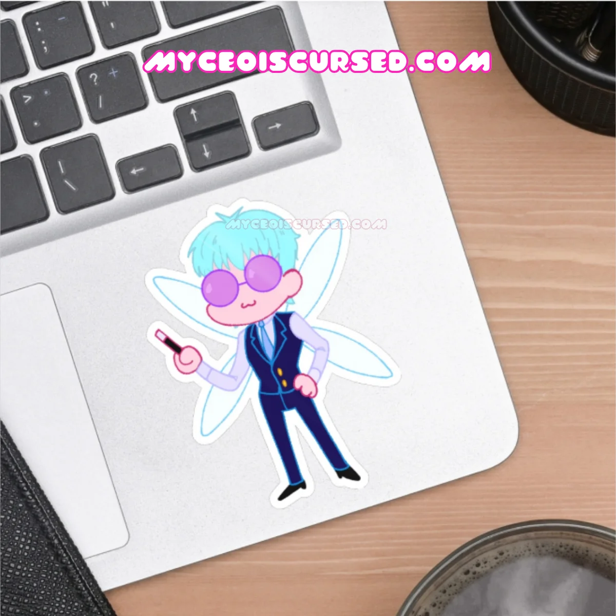 Office Fairy - Glossy Sticker 💜 product image (2)