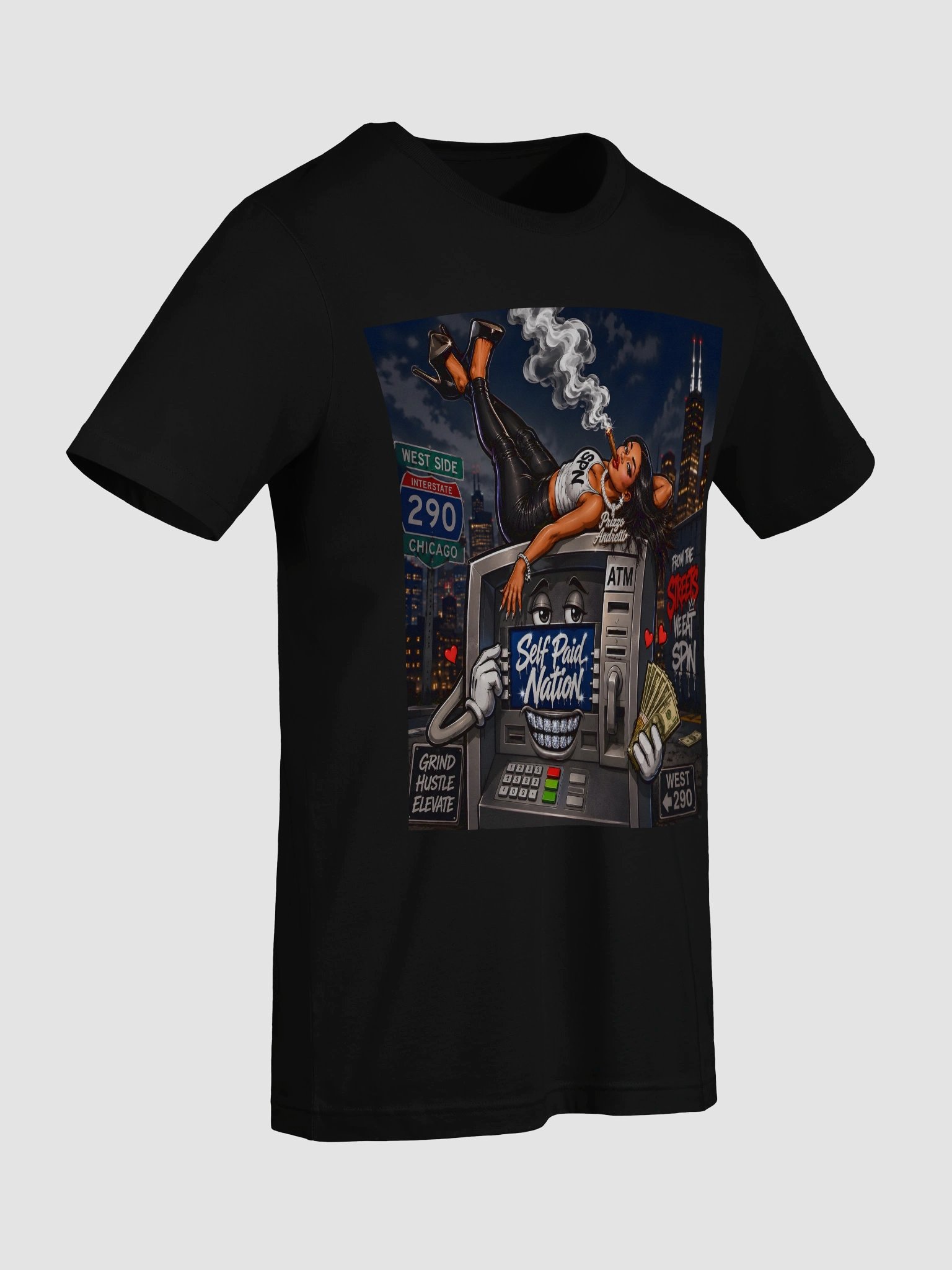 Self Paid Nation Chicago Hustle Tee product image (47)