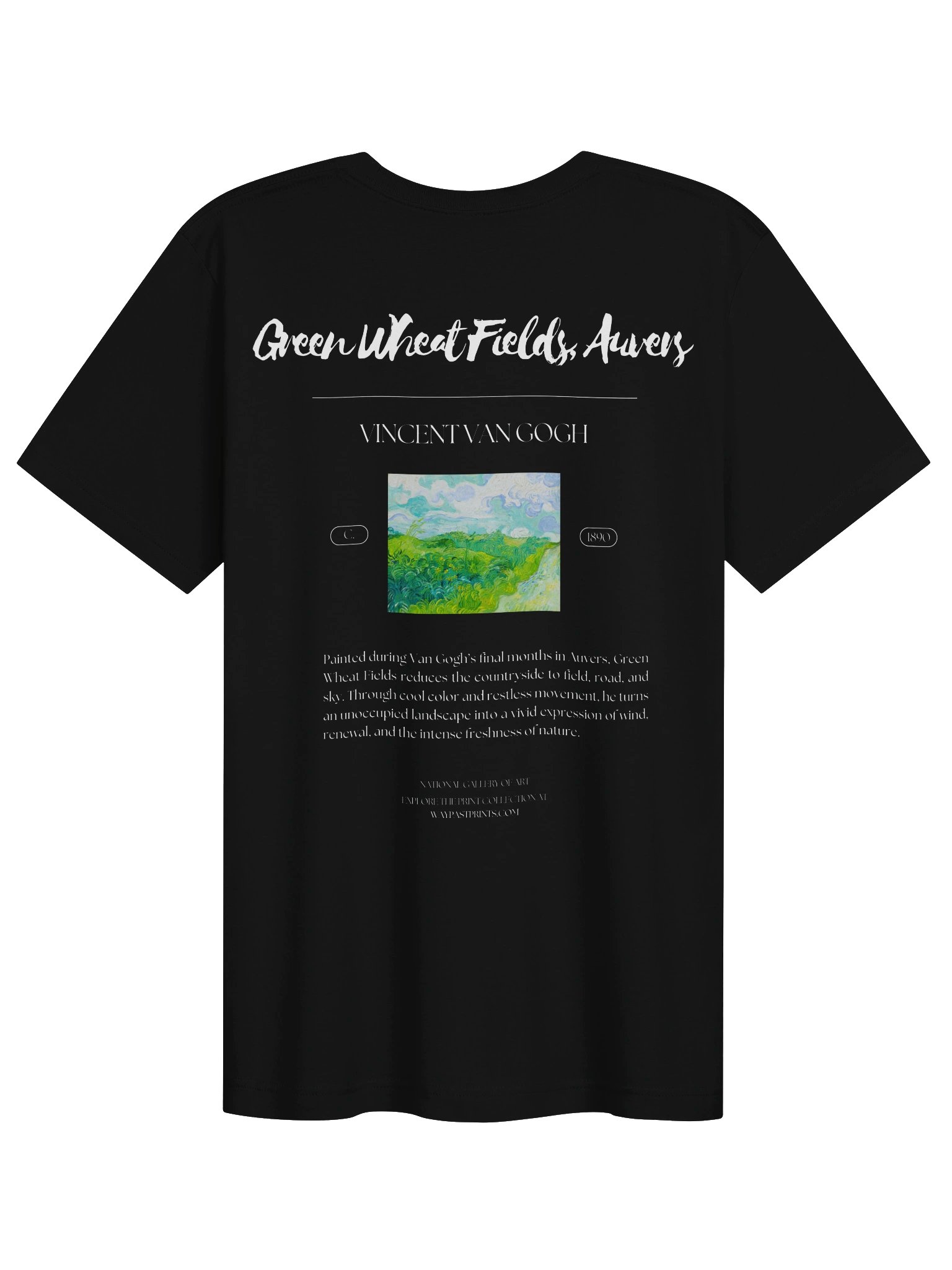 Green Wheat Fields, Auvers (Vincent van Gogh) T-Shirt product image (4)