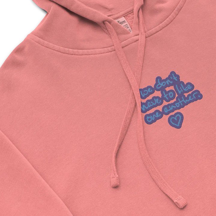 ONE ANOTHER (violet) embroidered pigment hoodie product image (1)