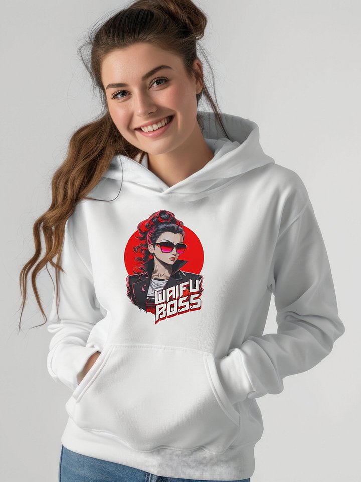 Waifu Boss v2 - Gildan Classic Hoodie - Gildan 18500 product image (8)