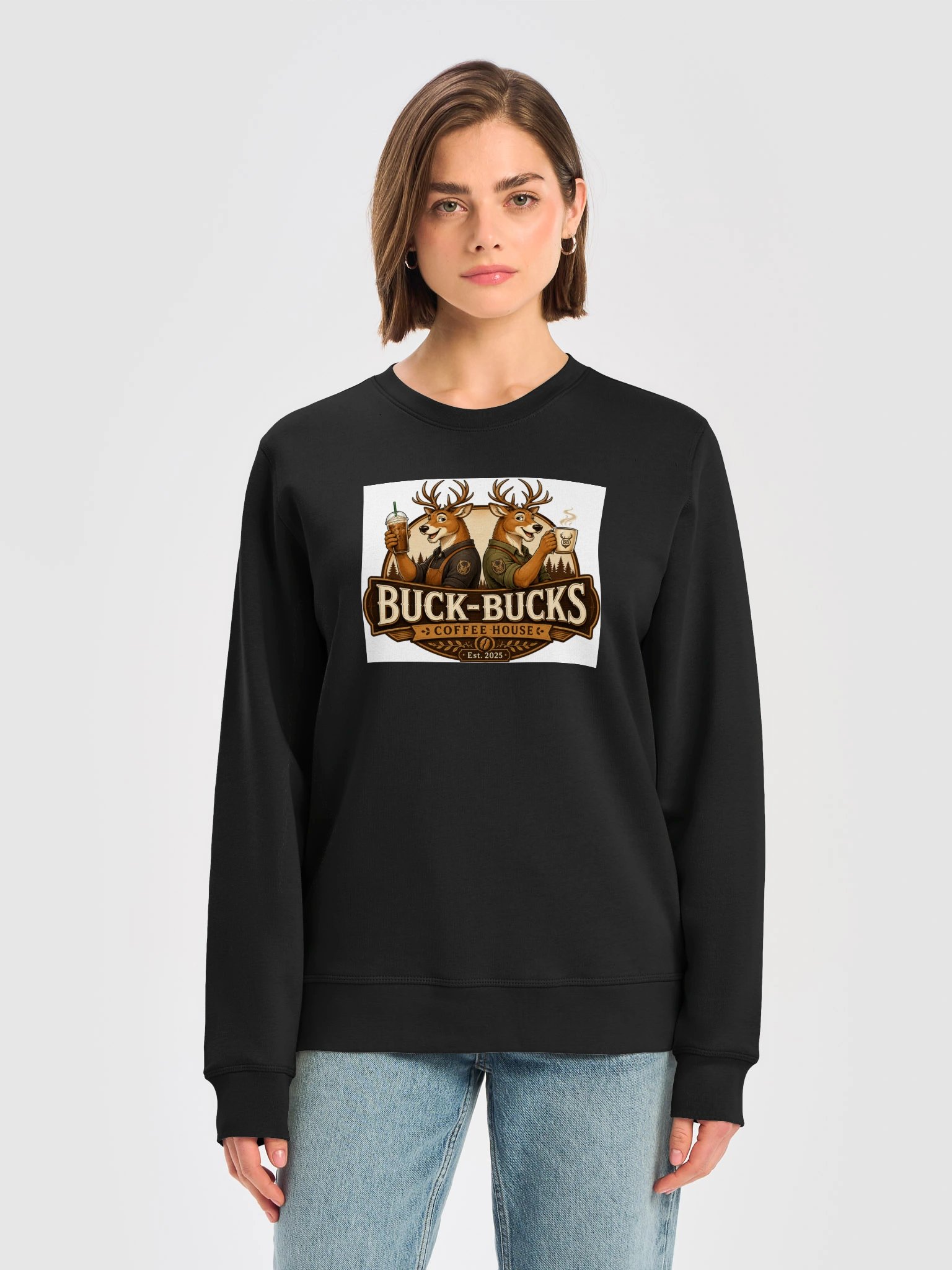 Buck-Bucks Coffee Sweat Shirt product image (5)