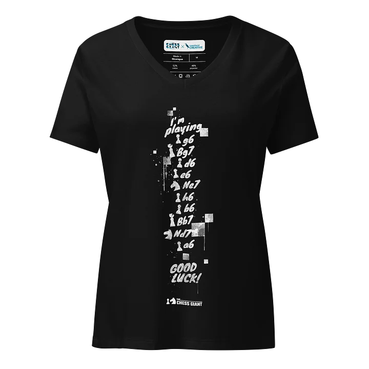 Play the Hippo women's v-neck t-shirt product image (1)