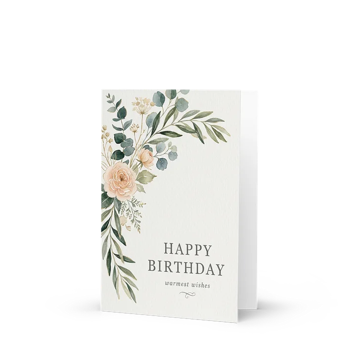 Elegant Floral Birthday Card product image (1)