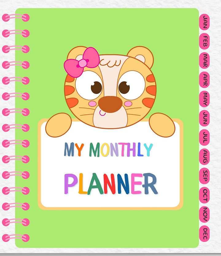 The Schooler's Monthly Digital Planner product image (1)