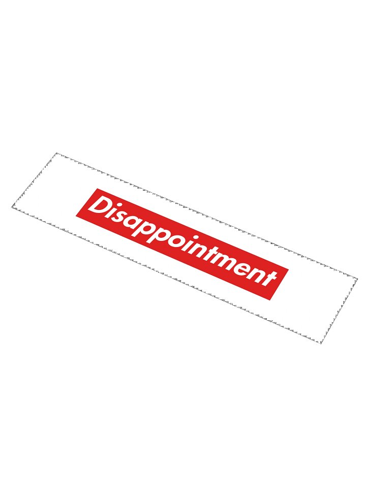 disappointment bumper sticker product image (1)