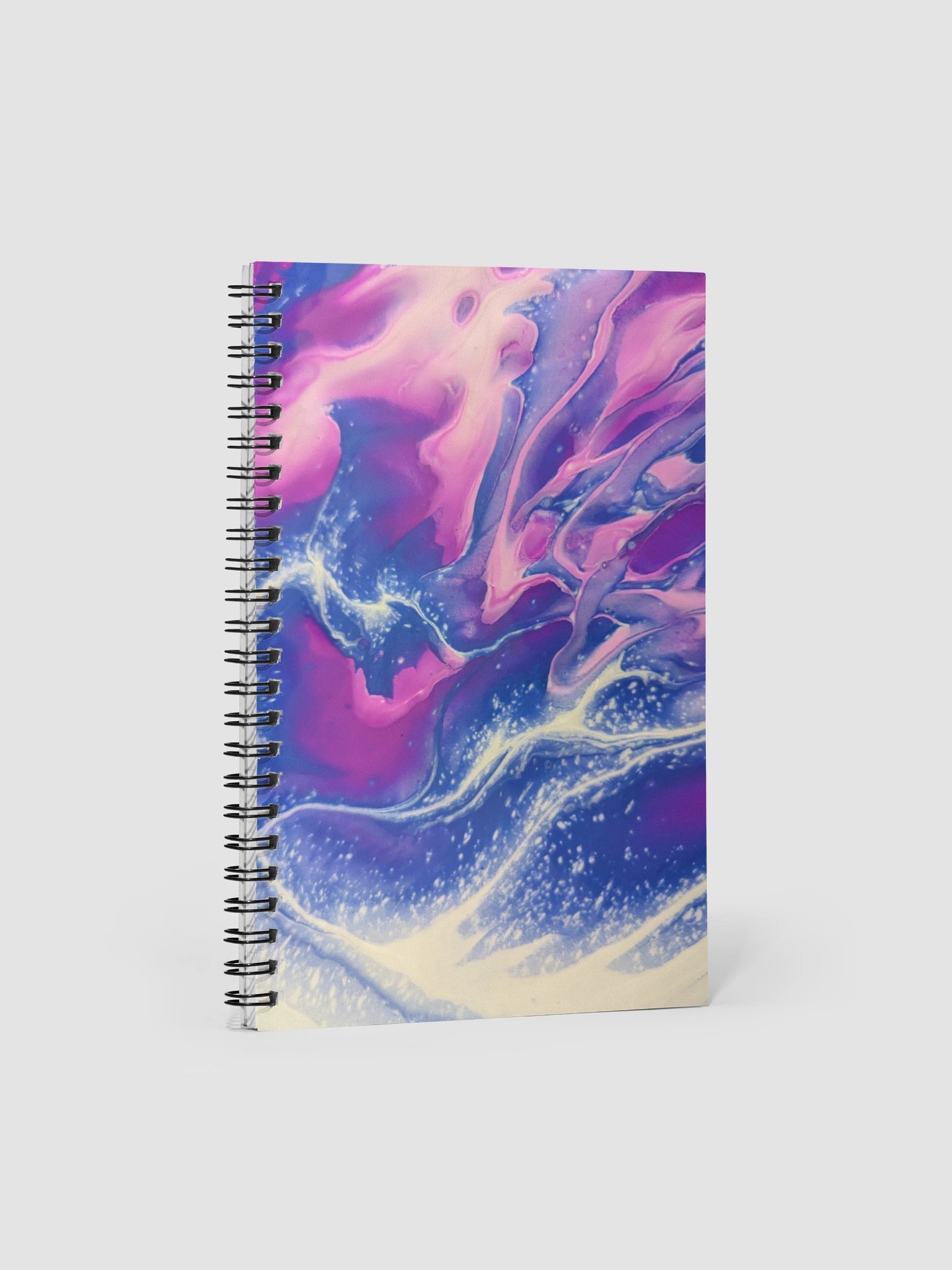 Stars Birth Pink Fire Spiral notebook product image (1)