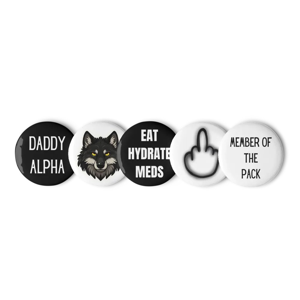 DADDY ALPHA Pin Button Set product image (3)