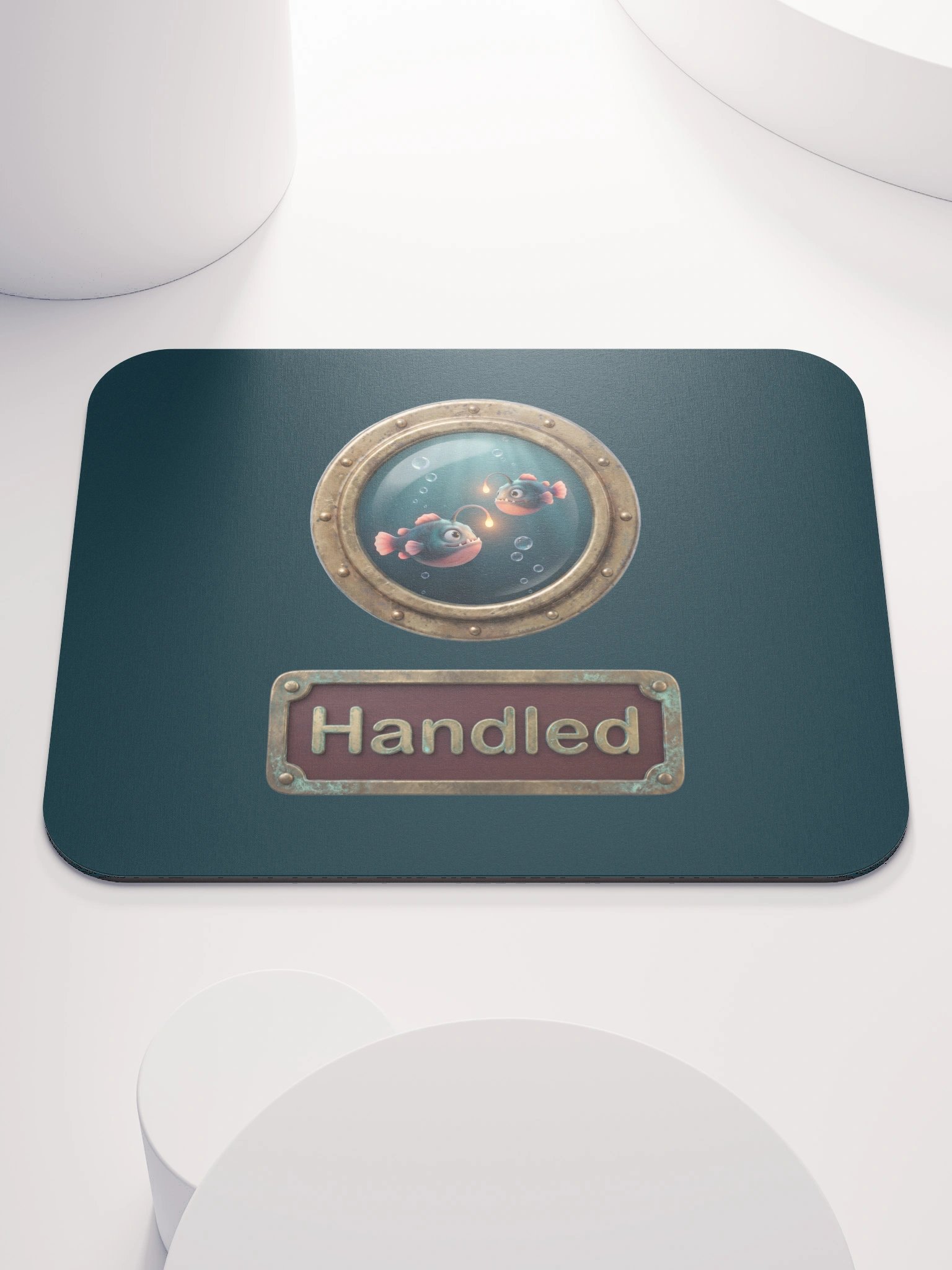Handled anglerfish mouse pad product image (1)