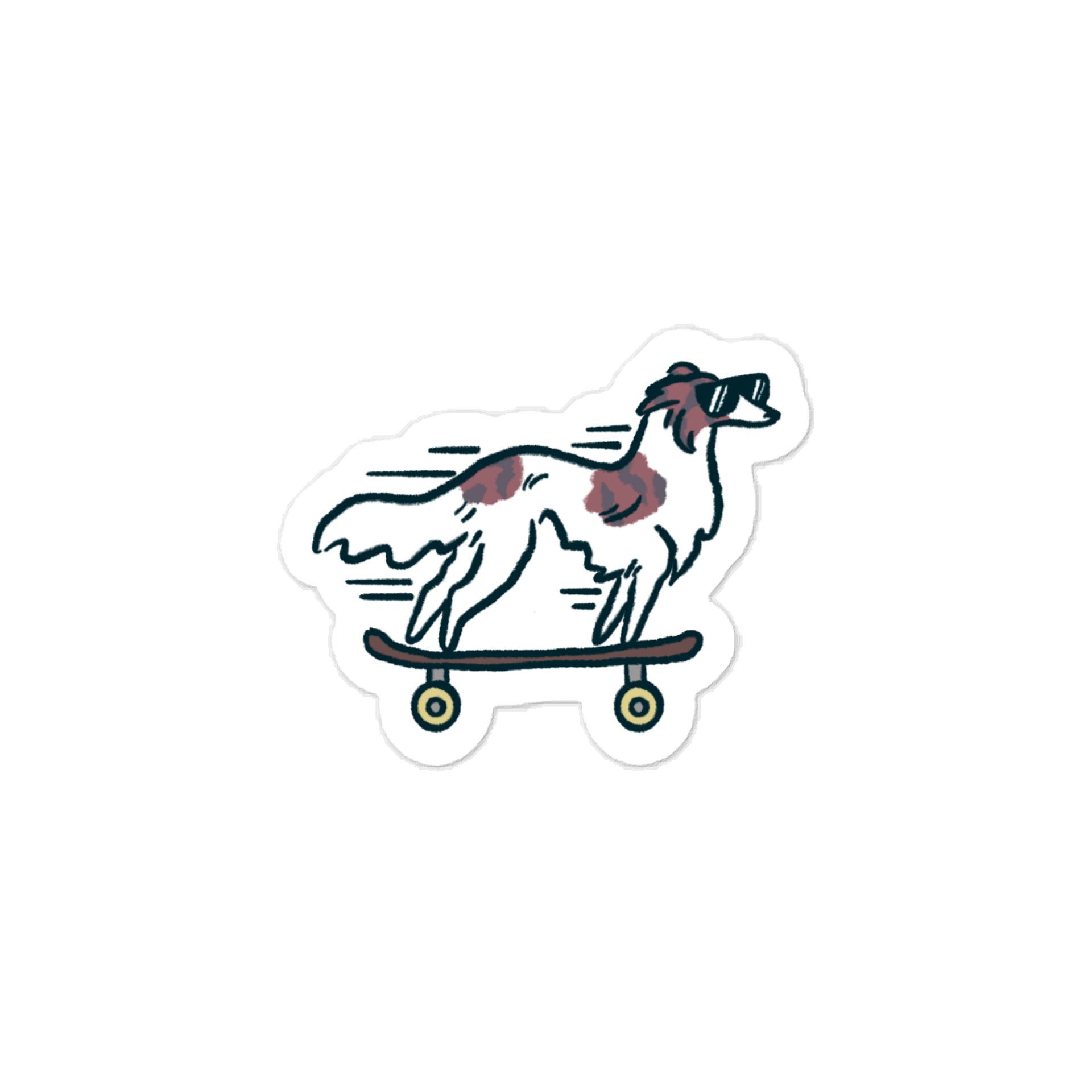 Fast Dog Sticker - Brindle Spotted product image (1)