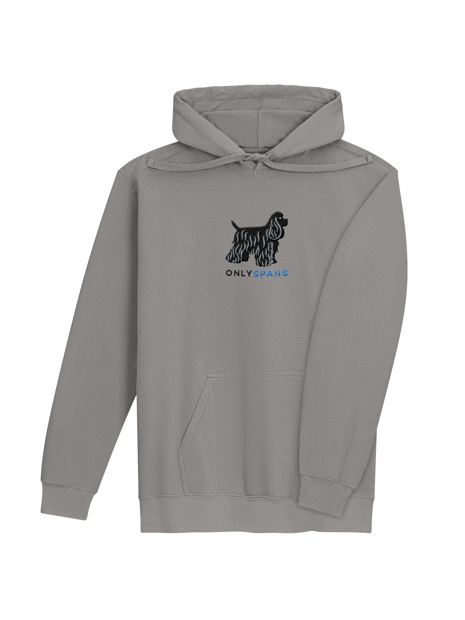 Only Spans Premium Hoodie (Embroidered) of an American Cocker Spaniel(Black) product image (16)