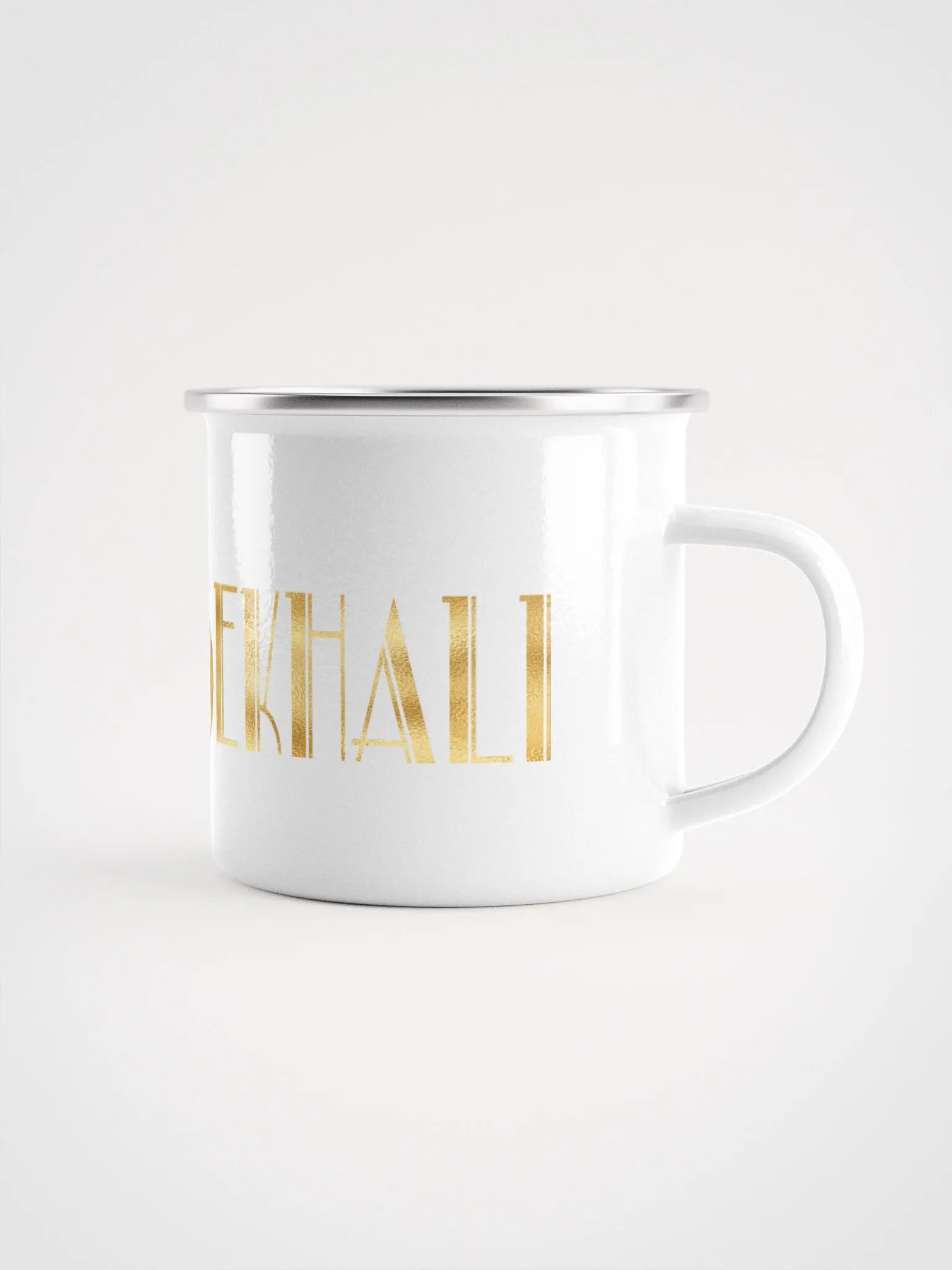 Sekhali Logo Gold Foil Enamel Mug product image (1)