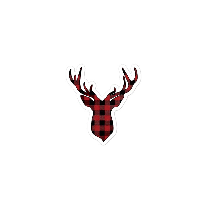 Red Plaid Moose Head product image (1)
