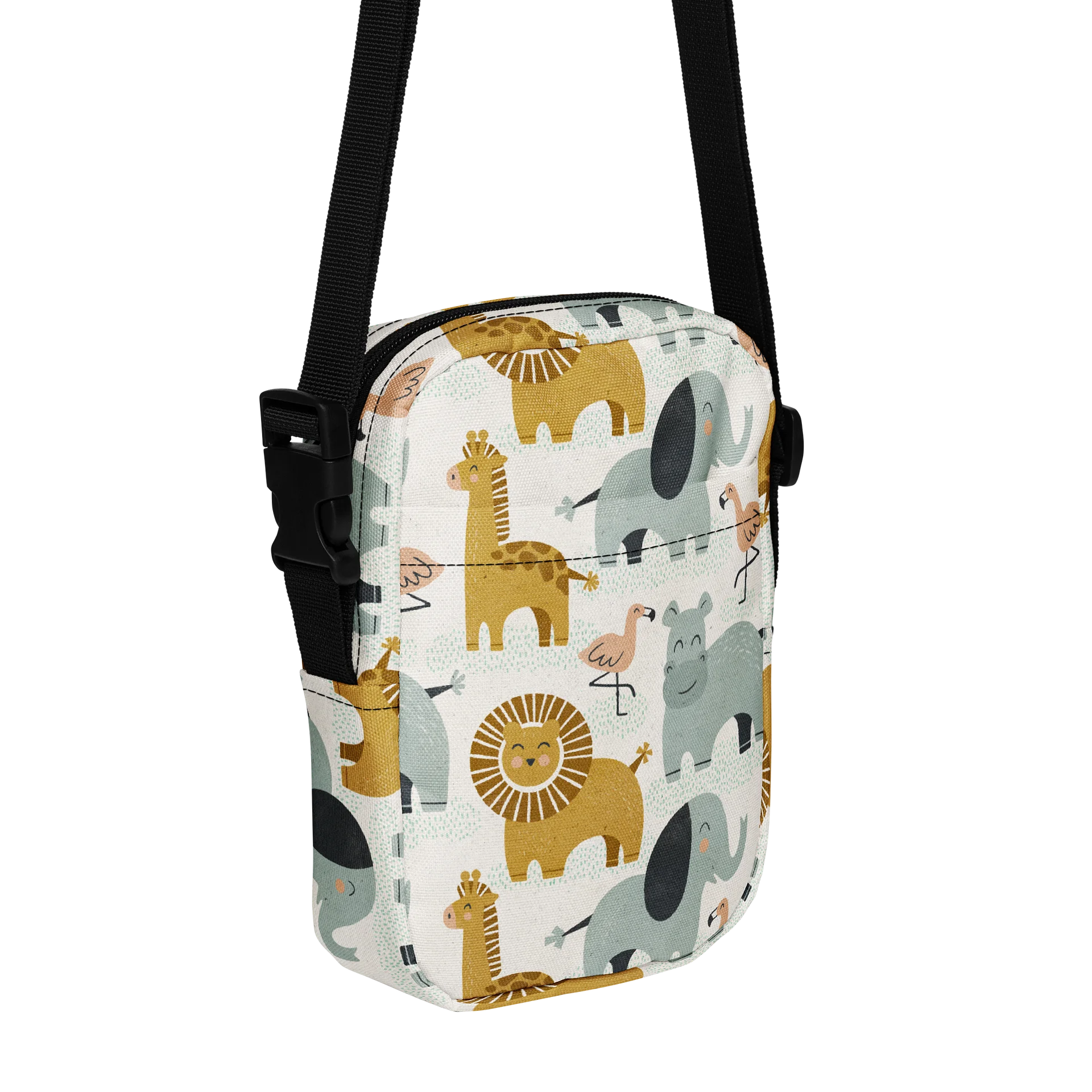 Retro Jungle Animals All-Over Crossbody Bag product image (1)