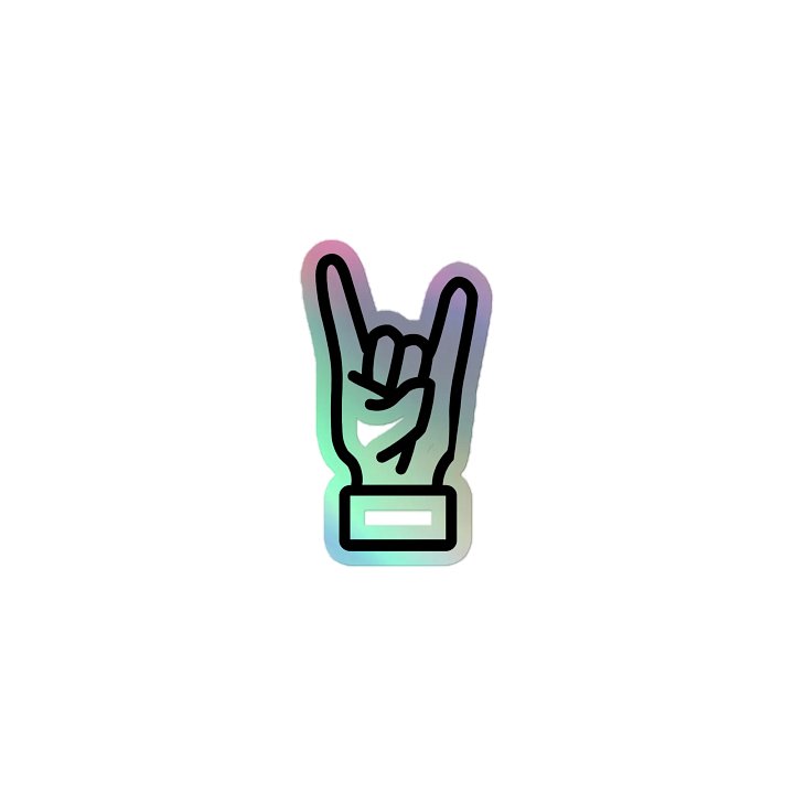 Devil Horns \m/ Holographic Sticker product image (1)