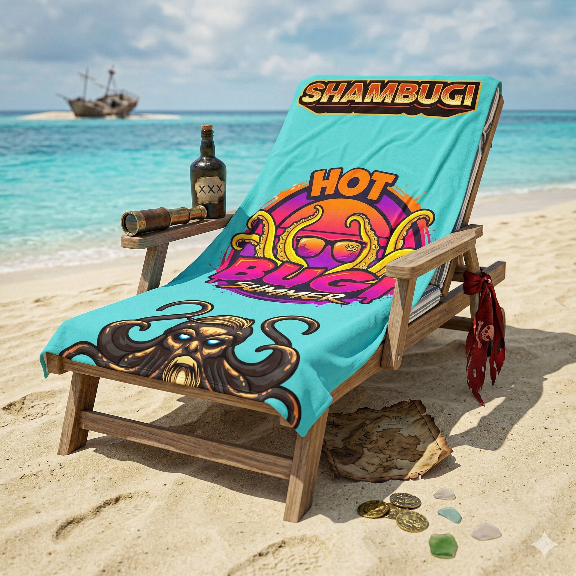 Hot Bugi Summer '26 Kraken Beach Towel product image (3)