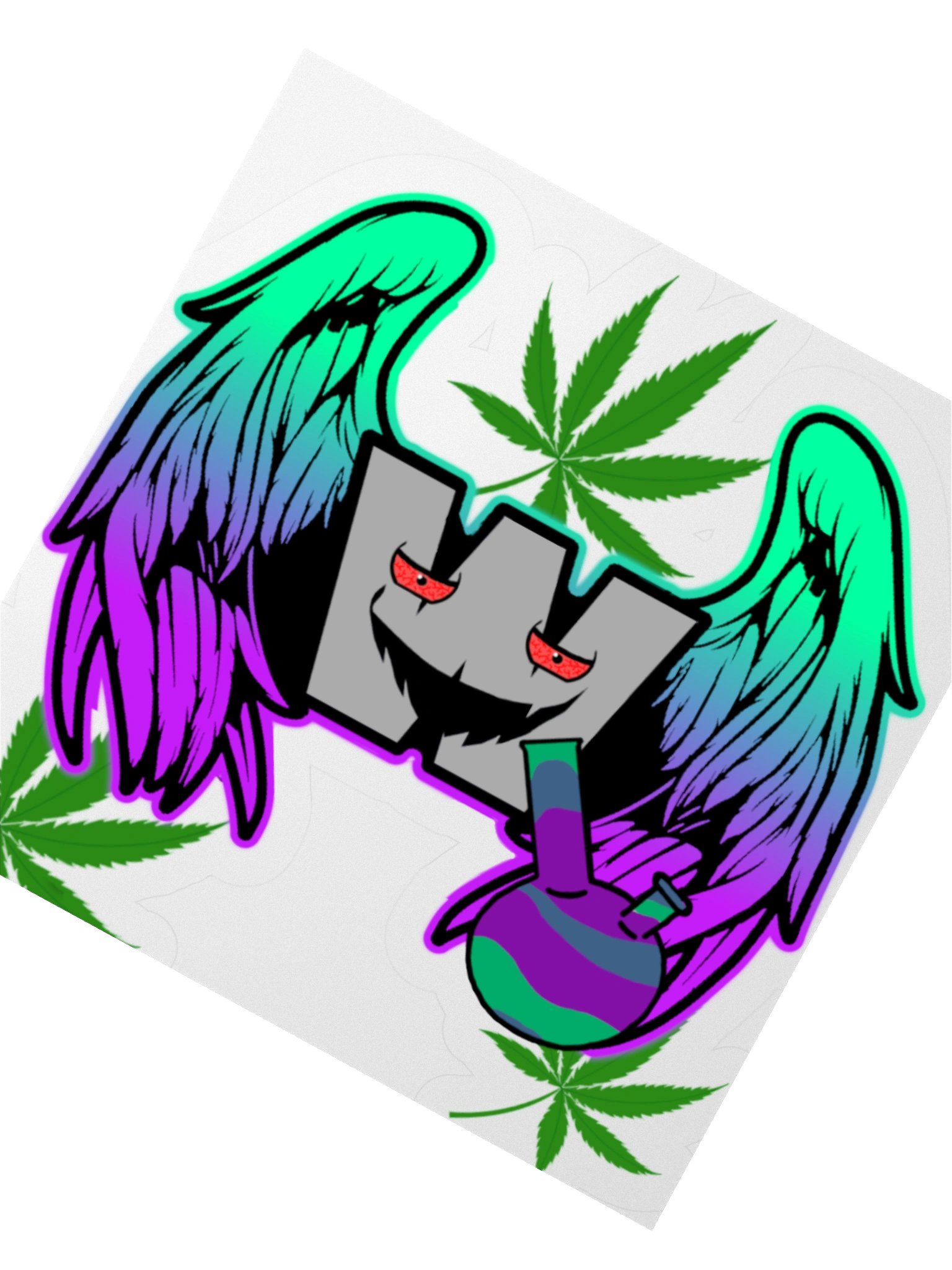 Psychedelic W Sticker product image (4)