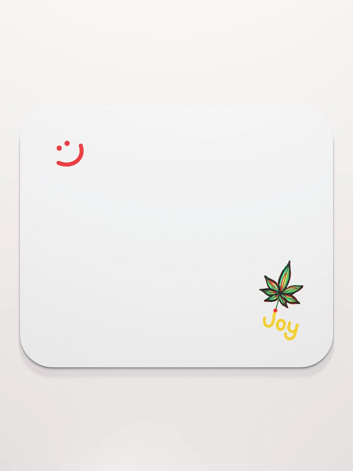 Joy Leaf White Mouse Pad product image (2)