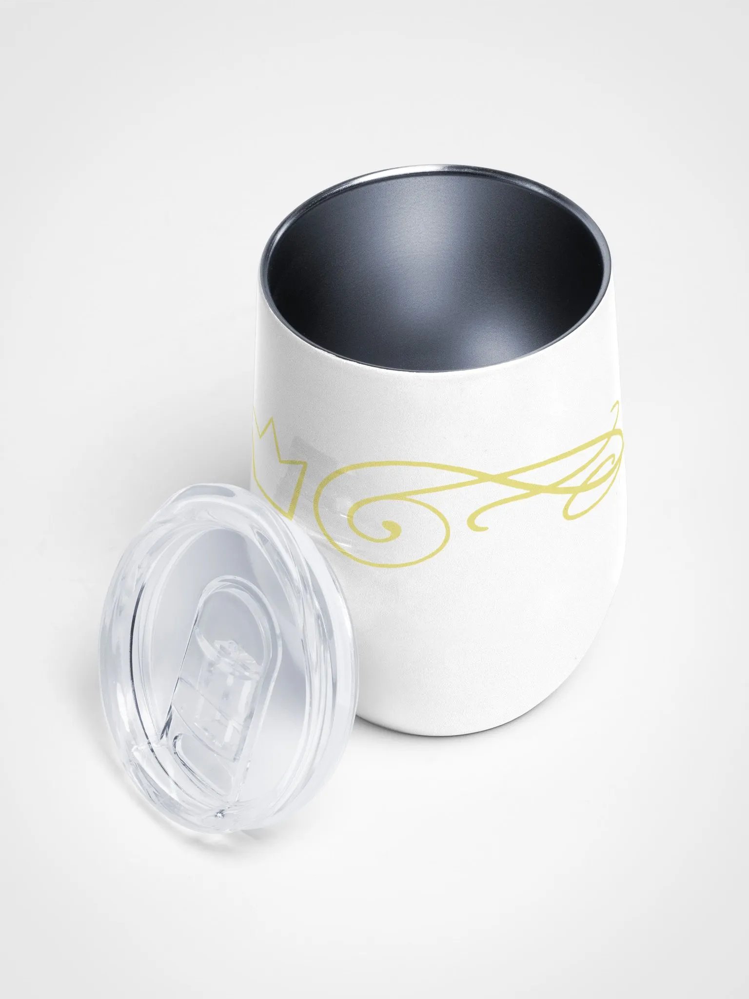 White-Gold Ornate Steel Cup product image (4)