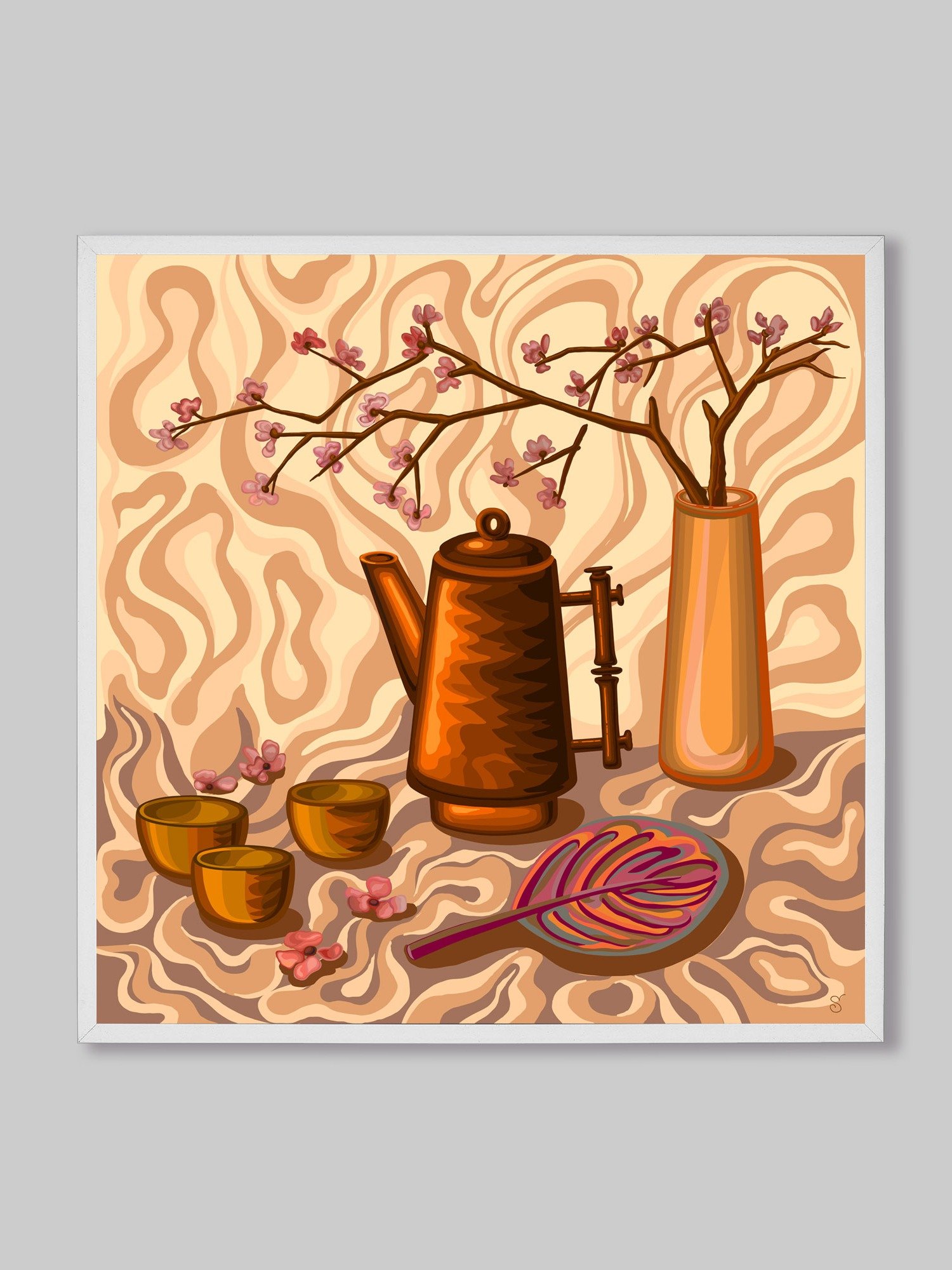 Blossom Brew Canvas Art - Coffee Shop No. 4 product image (103)
