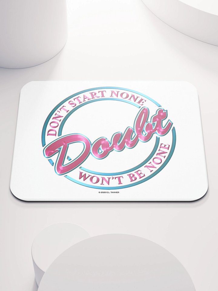 Doubt V1, Pink Mouse Pad BV product image (1)
