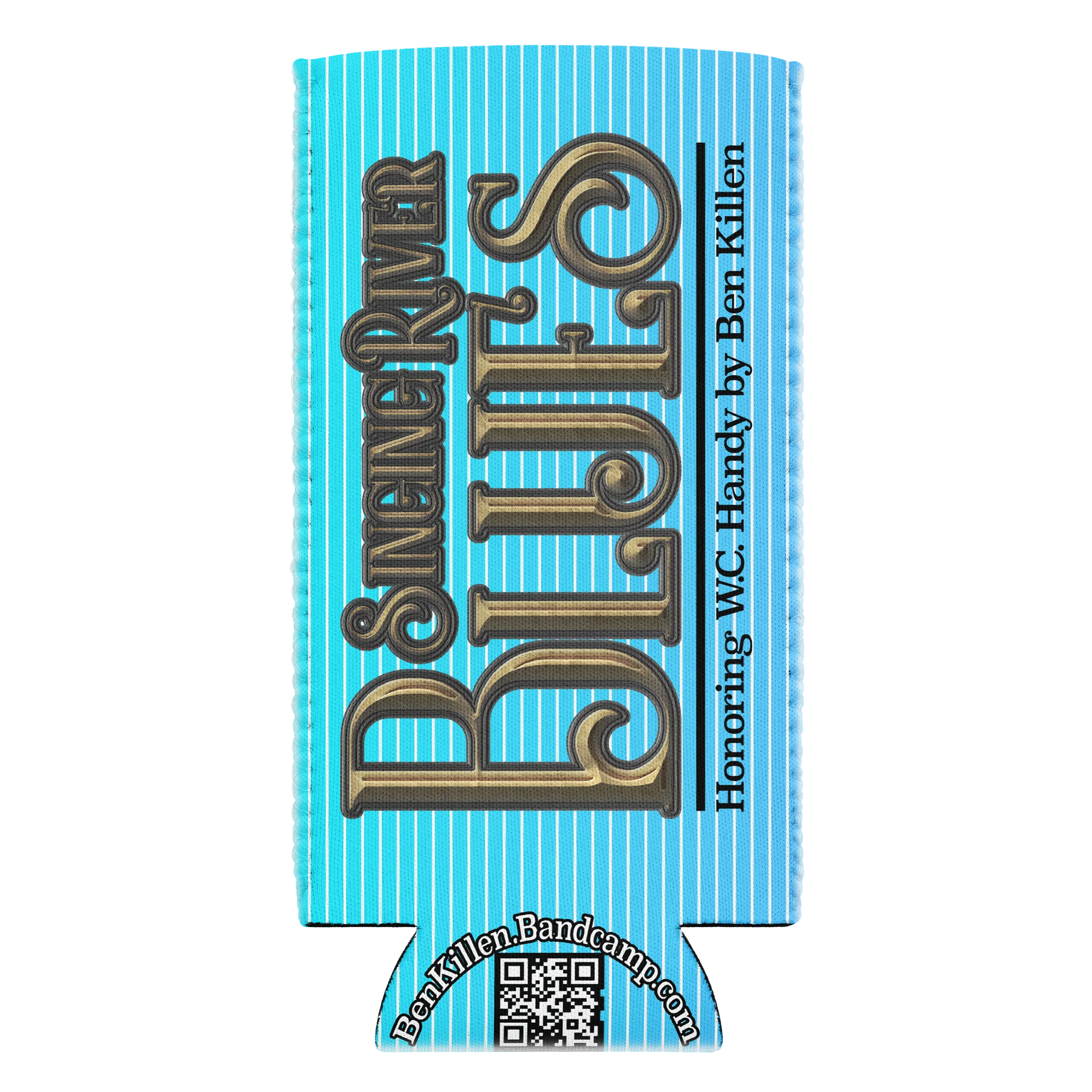 Singing River Blues Title Stripe Can Cooler product image (20)