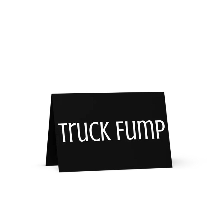 Truck Fump Black All Occasion Greeting Card product image (1)
