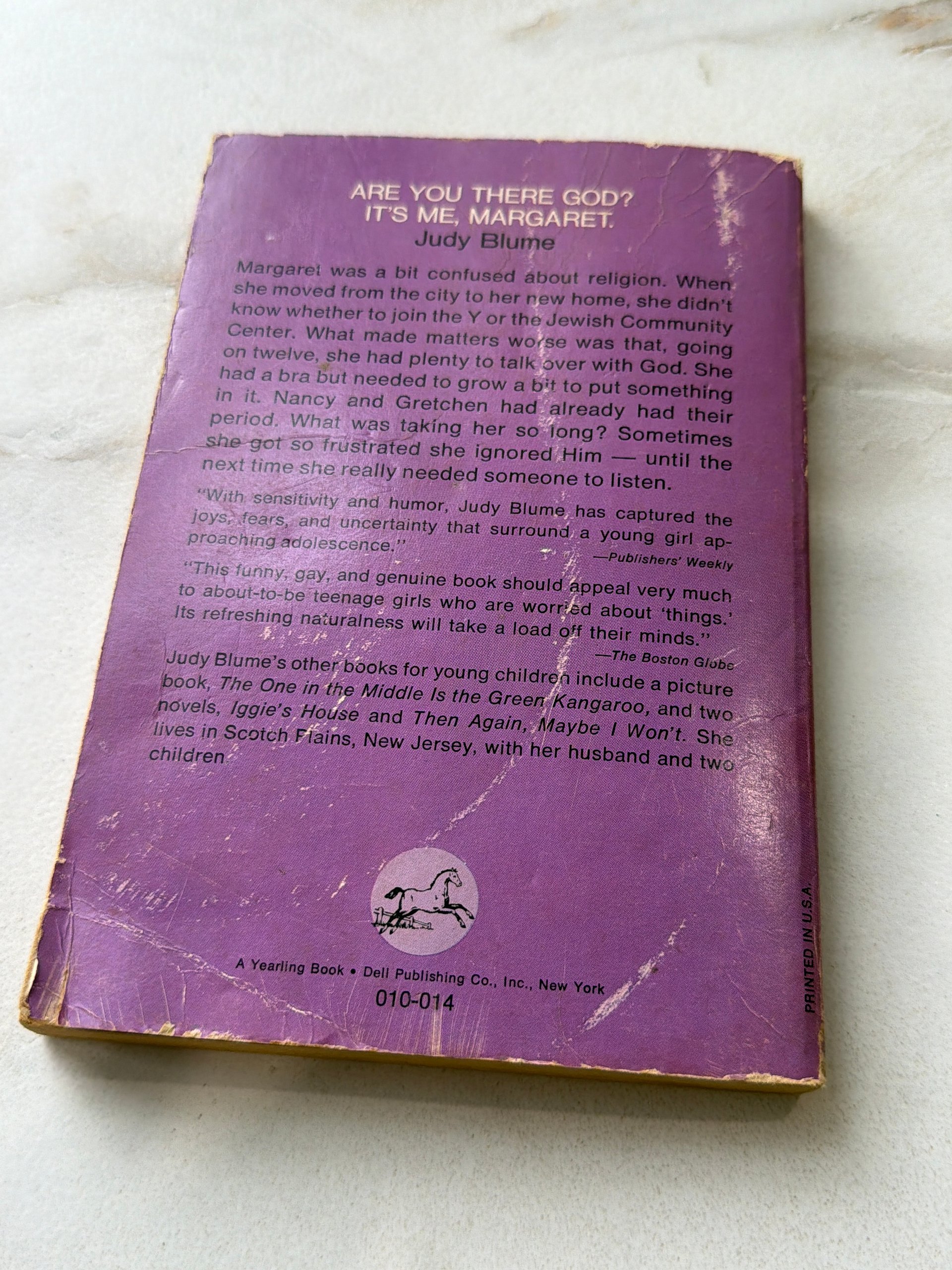 1977 Are You There God? It’s Me, Margaret | Judy Blume | 17th Dell Printing product image (5)
