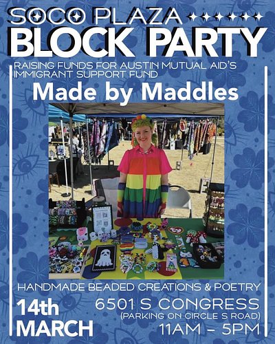 COME HANG AT @socoblockparty !! Saturday March 14th from 11am-5pm at South Congress Plaza at 6501 S Congress Ave @smokingmirr...