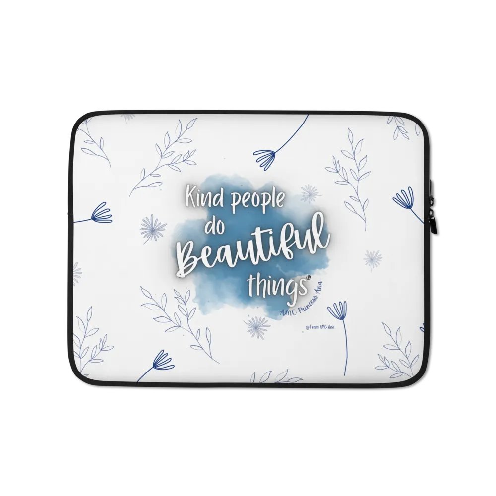 KPDBT - White/Blue Laptop Sleeve product image (1)