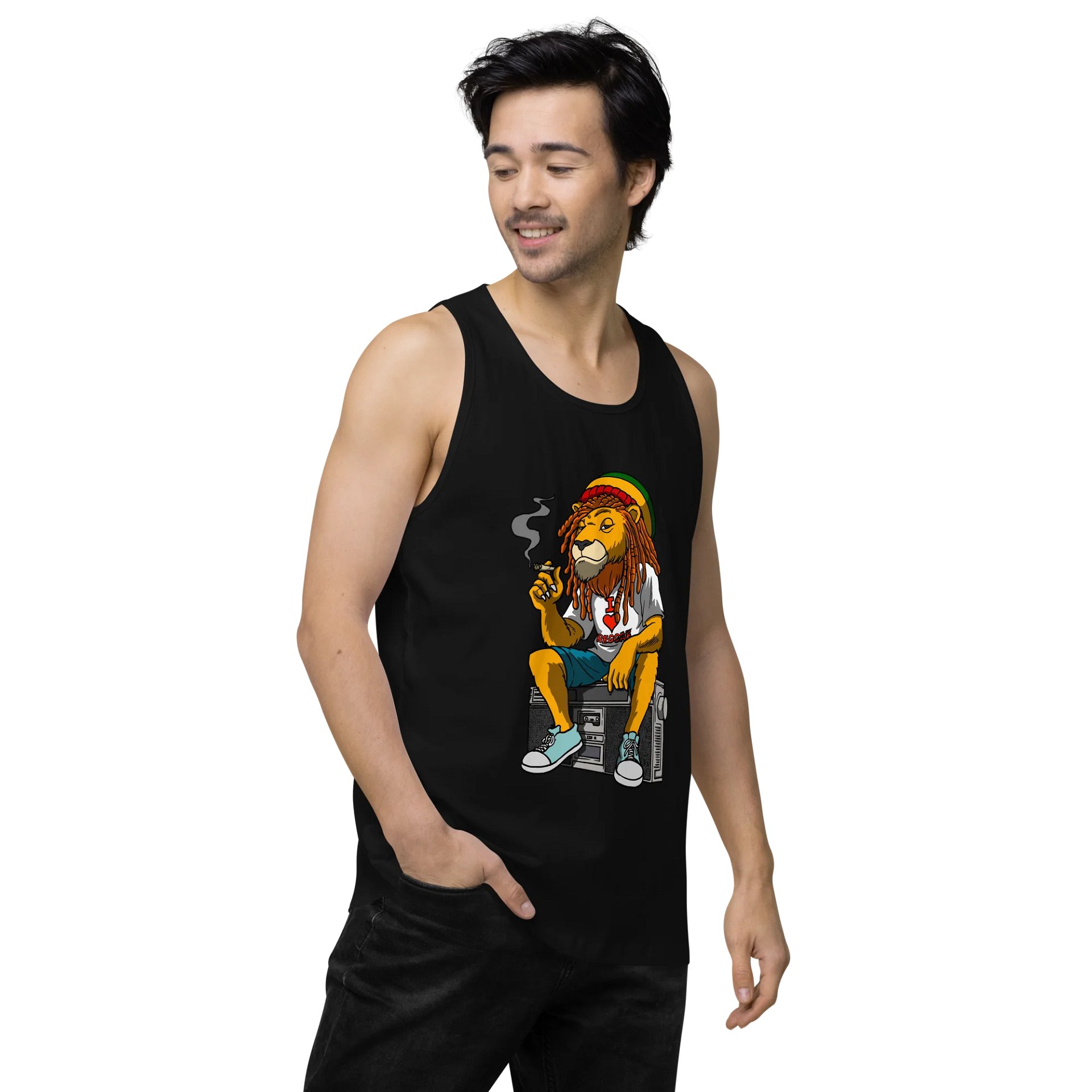 Reggae Lion Men's Tank Top product image (7)