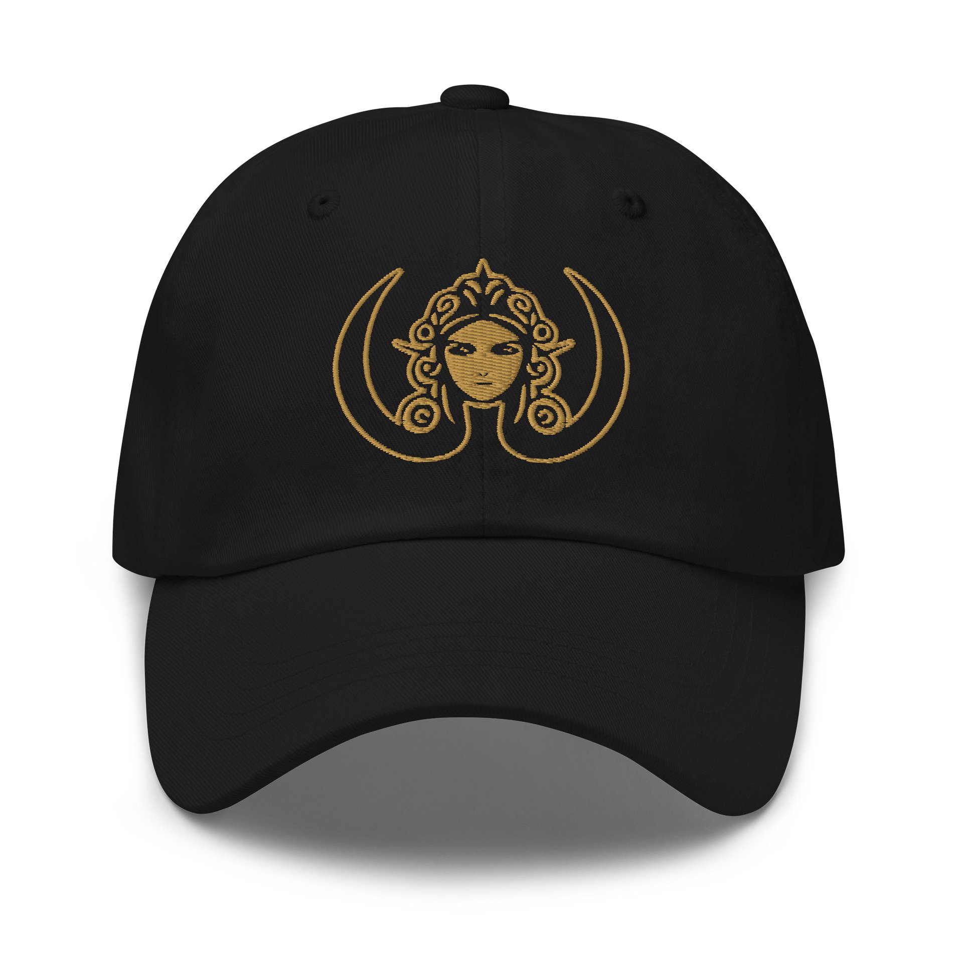 CIRCEMOON Signature Goddess Emblem Cap - black and gold product image (2)