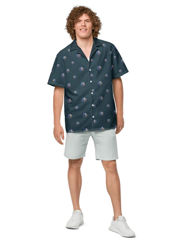 Curse of the Chomp Hawaiian Shirt - Deep Slate product image (3)