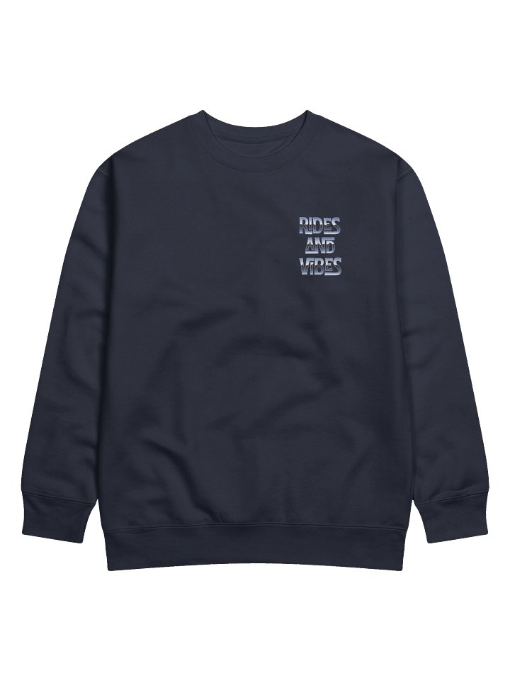 Rides and Vibes Shiny Blue Metallic Vibes Sweatshirt product image (1)