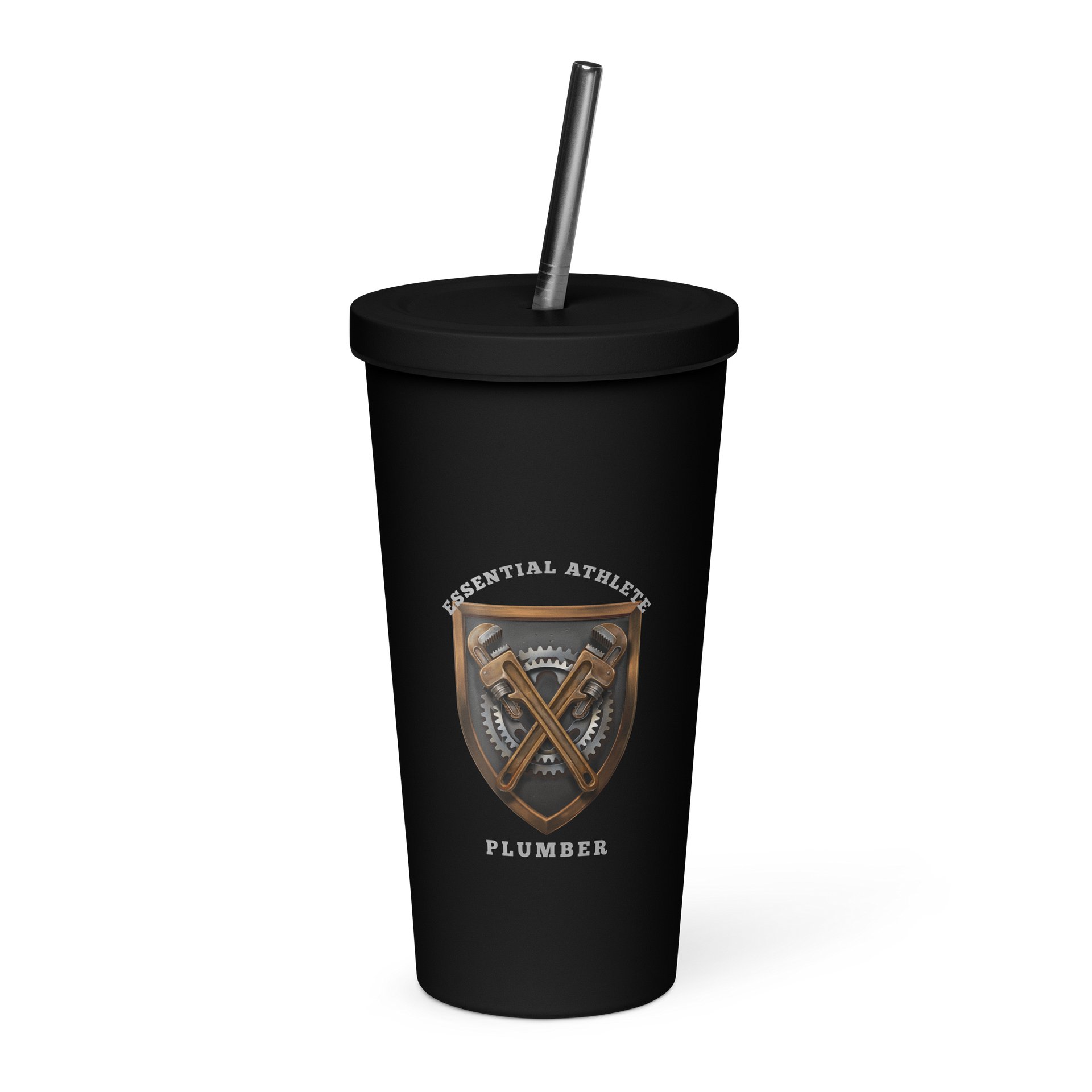 Shield Series: Plumber Edition Tumbler with Straw product image (3)