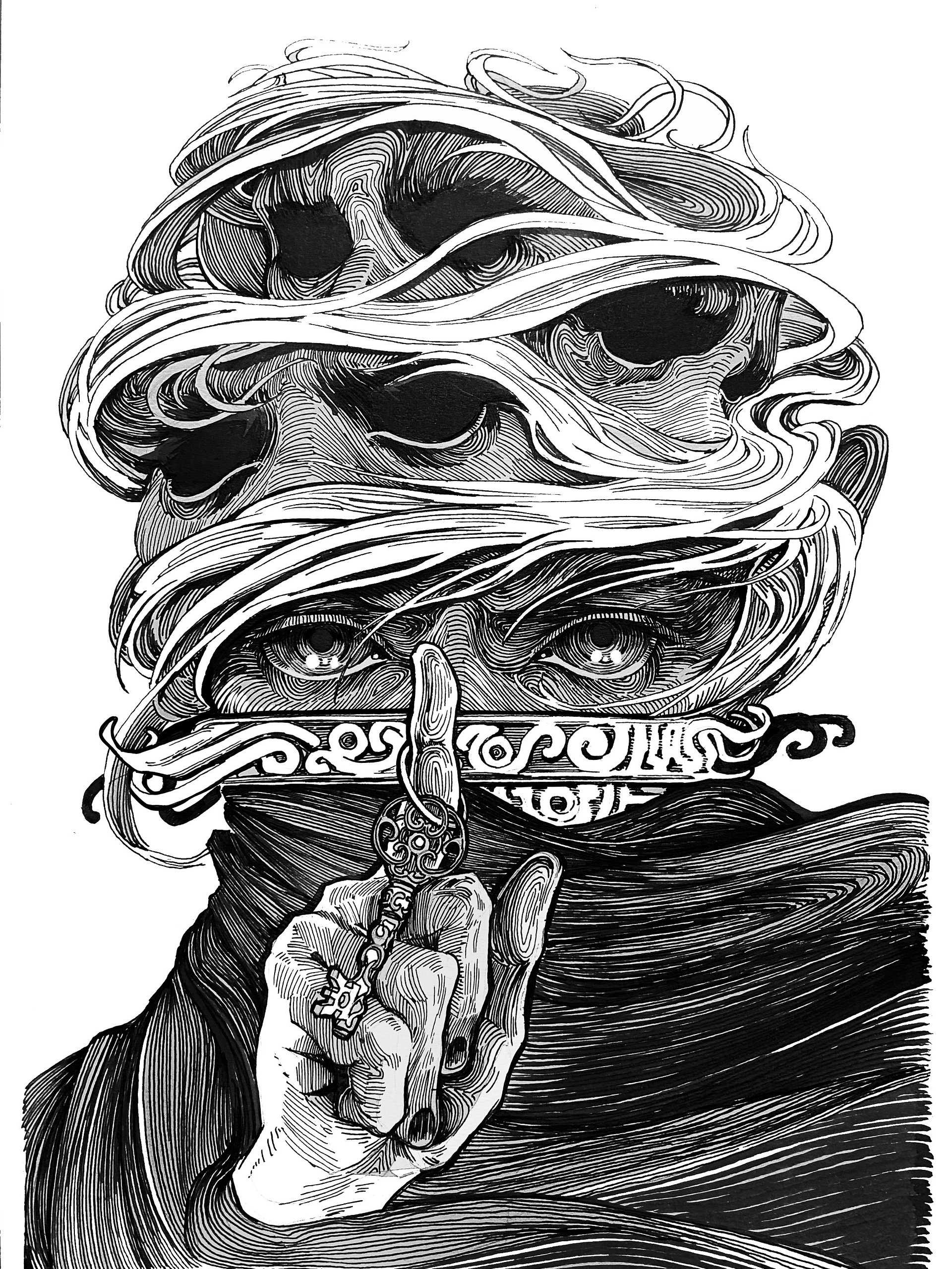 "Mystical" Inktober A4 (free shipping) product image (1)