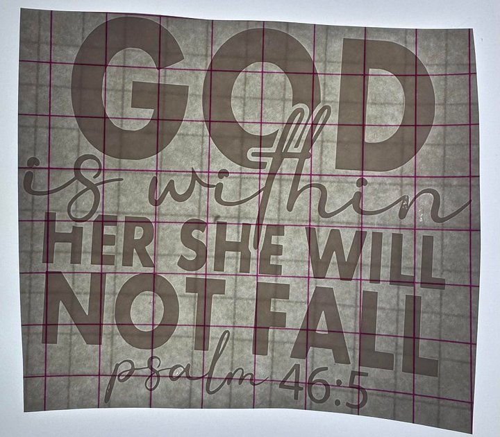 Medium God is within her She will not fail product image (1)