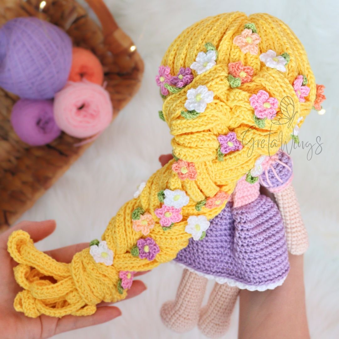 Patrón de Amigurumi Princesa Rapunzel (descarga digital) product image (7)