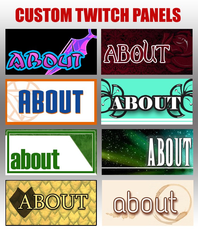 Twitch Panels | Custom Package product image (1)