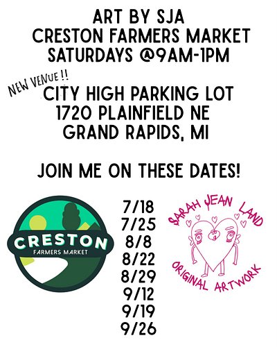 It’s farmers market season and you can find me vending on select Saturdays thru September at @crestongrfarmersmarket in the C...