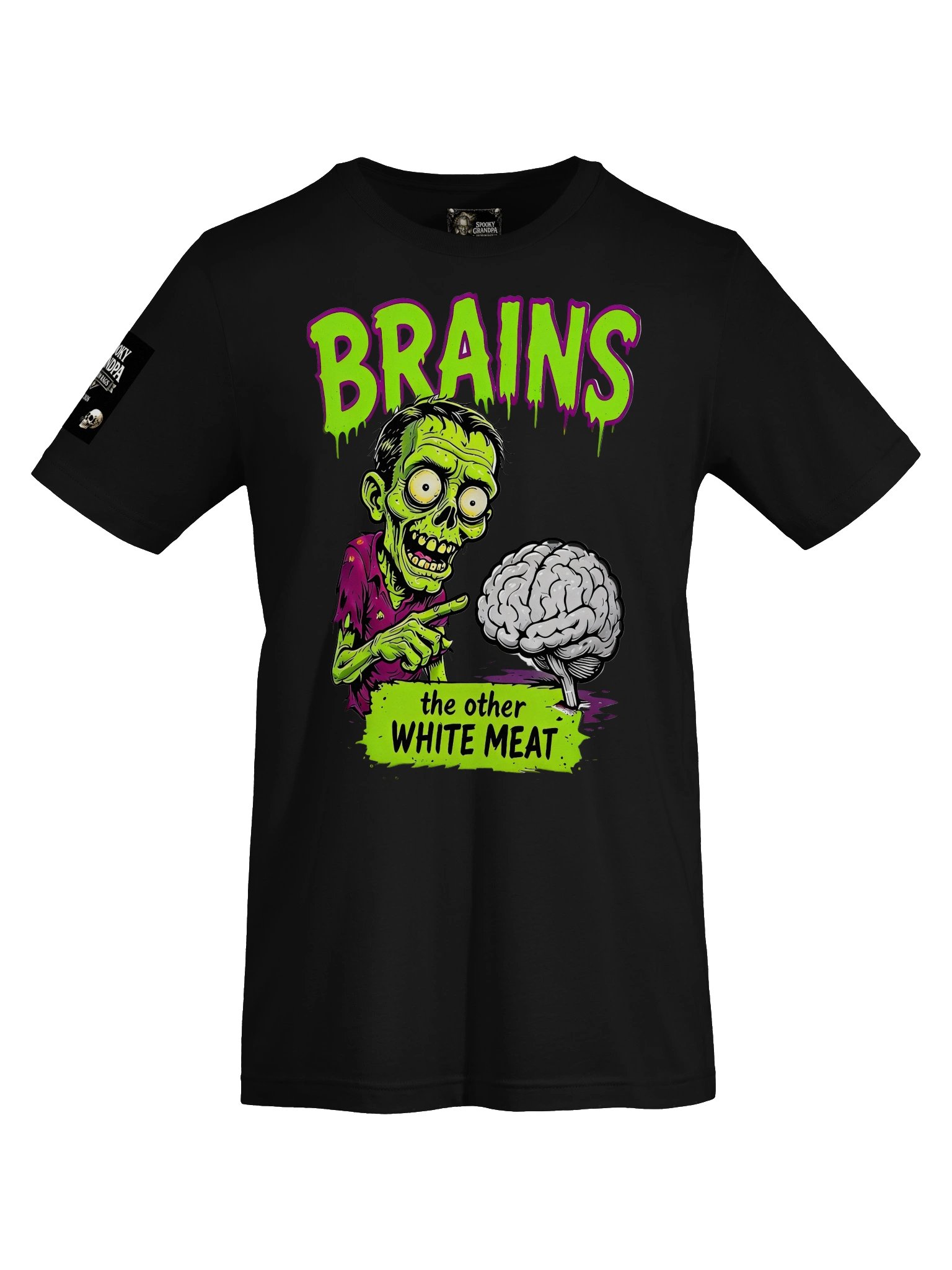 Brains: The Other White Meat - Cartoon Edition – Men's Tee product image (11)