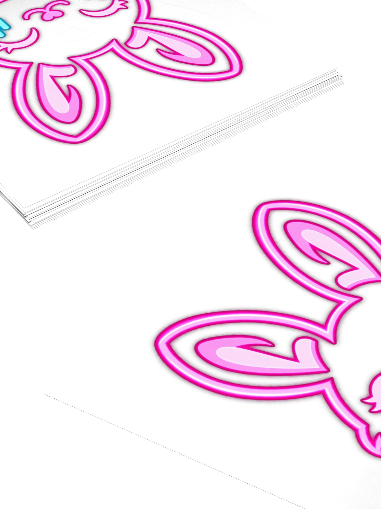 Lumi Lee (Little Raver bunny) - Logo sticker! product image (10)