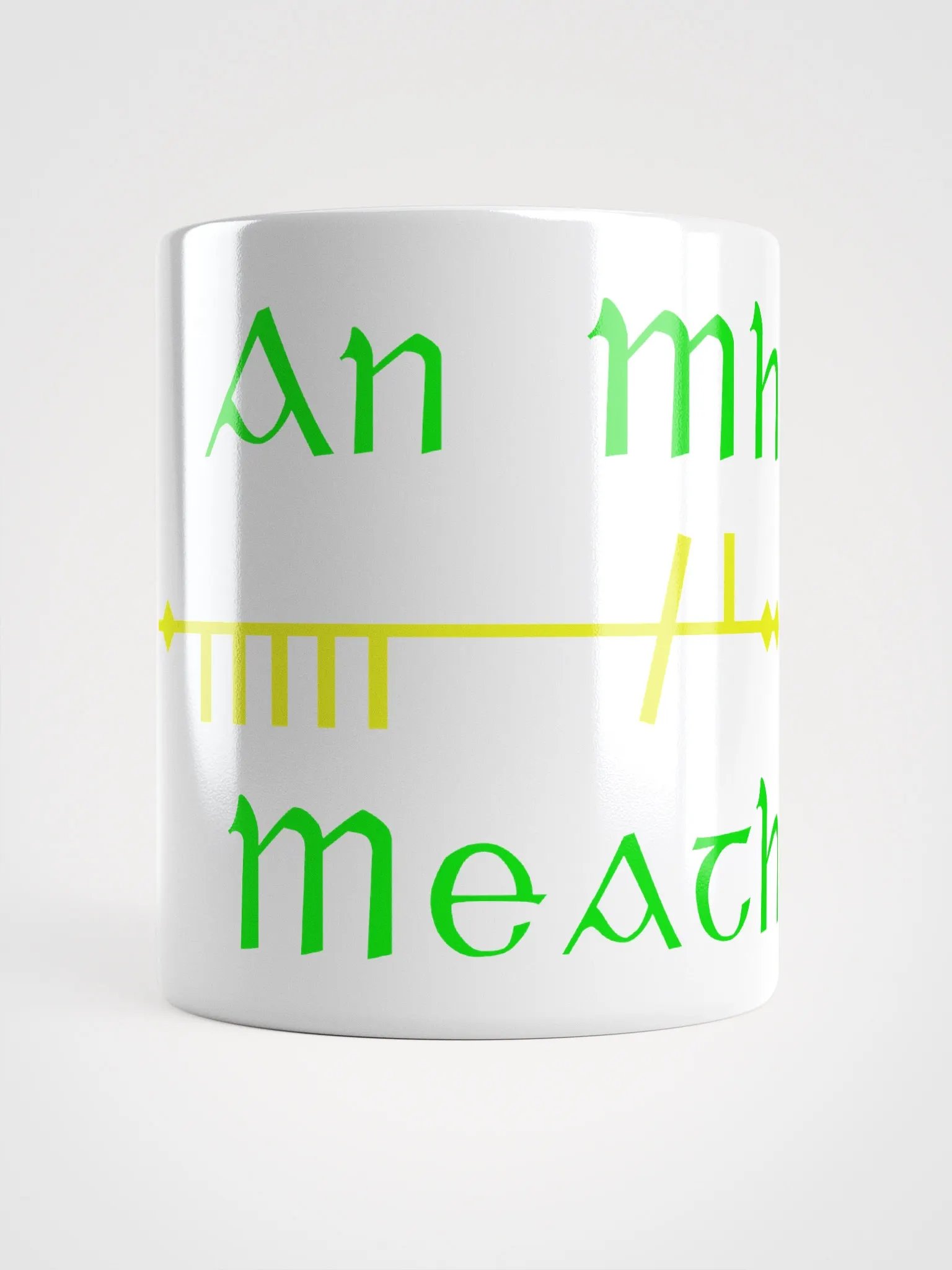 Meath/An Mhí - Scholastic style Ogham Gaelic Heritage Mug product image (1)