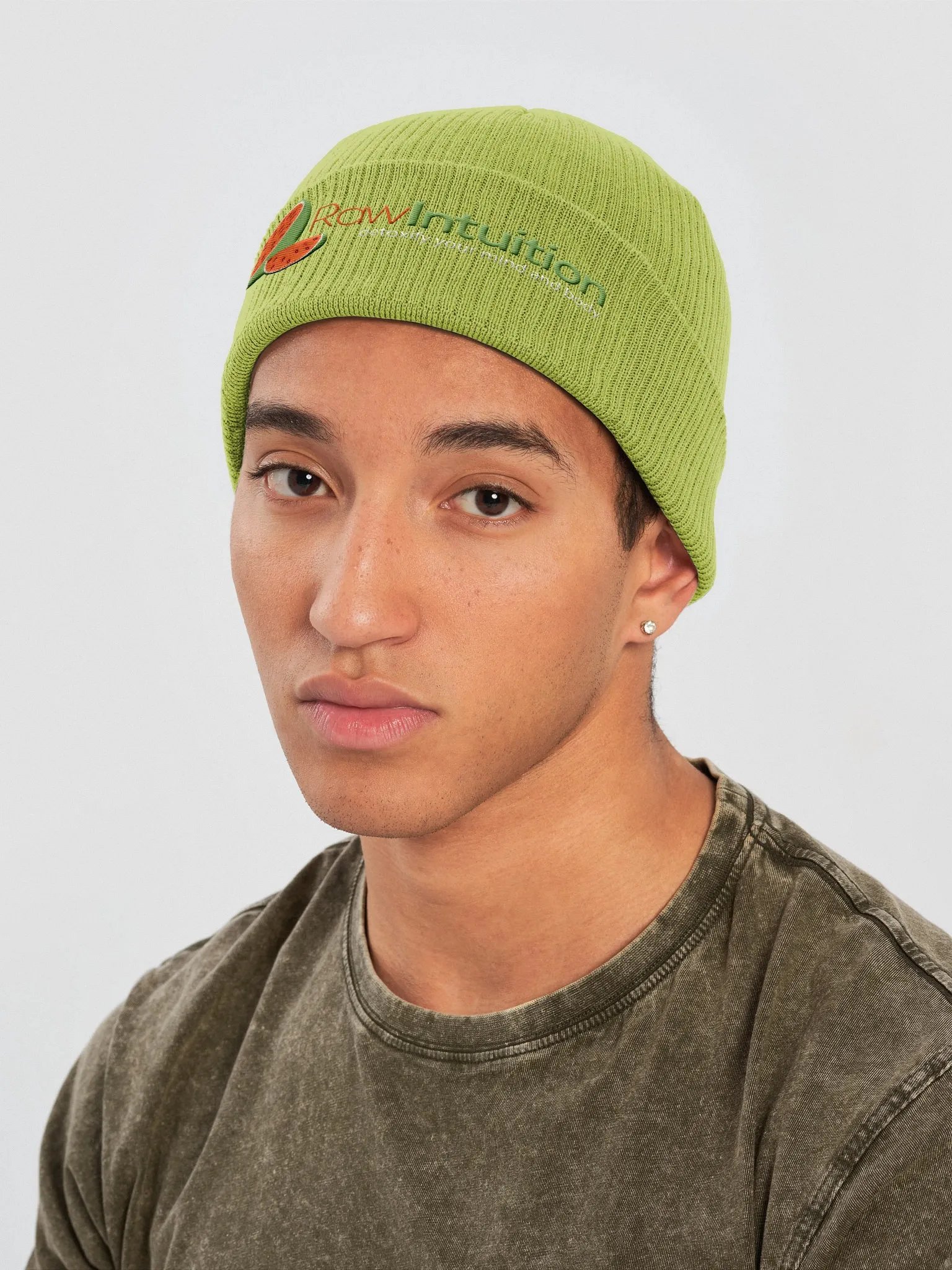 Raw Intuition Watermelon Ribbed Beanie product image (3)