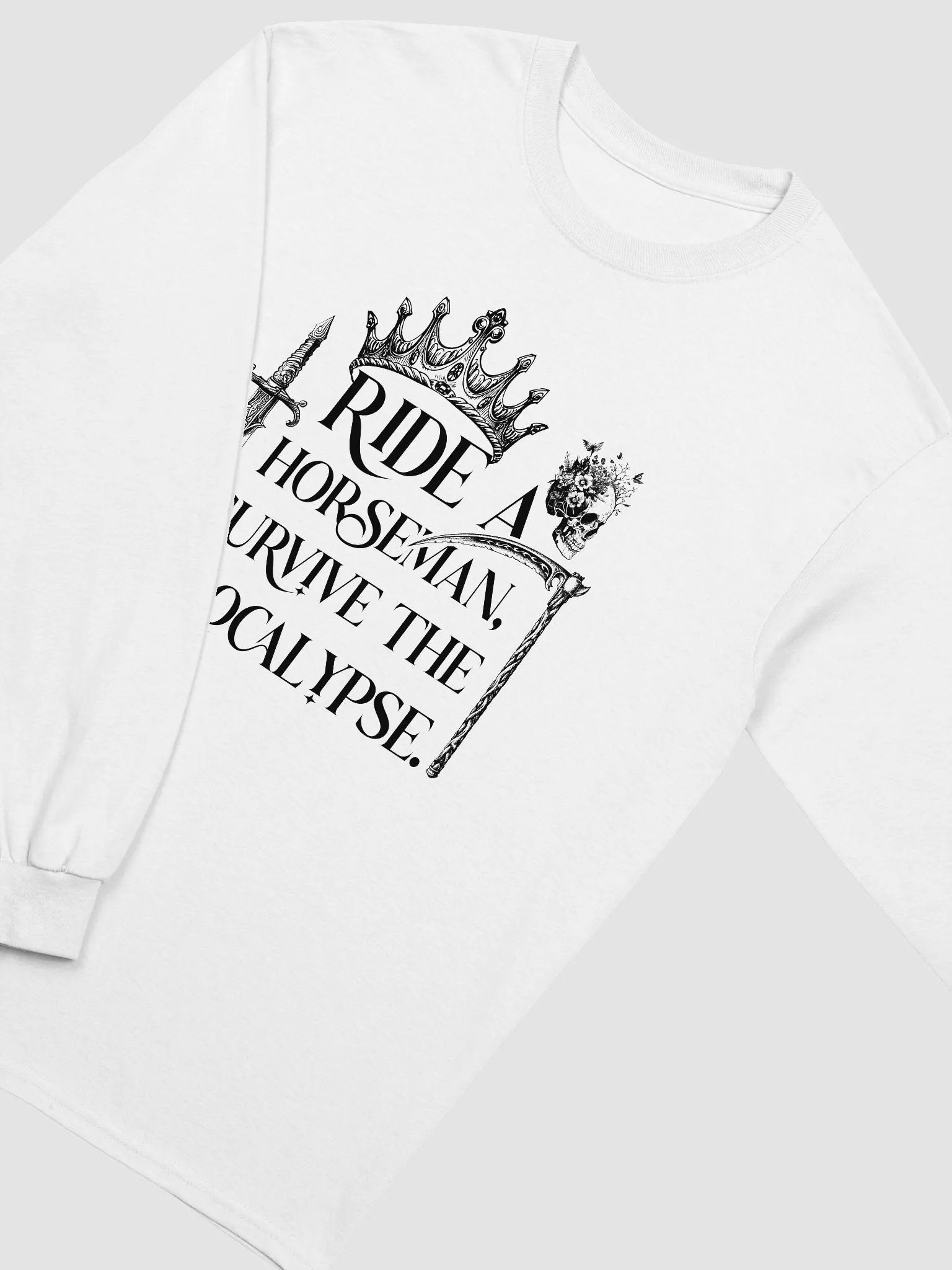 Ride a Horseman Cotton Long Sleeve T-Shirt product image (26)